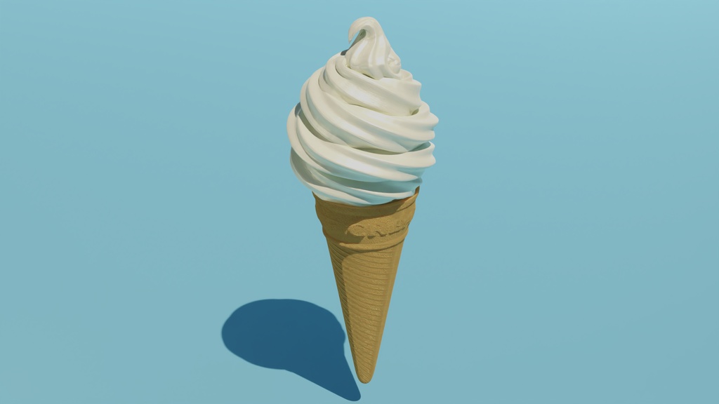 アイスクリーム 3Dモデル