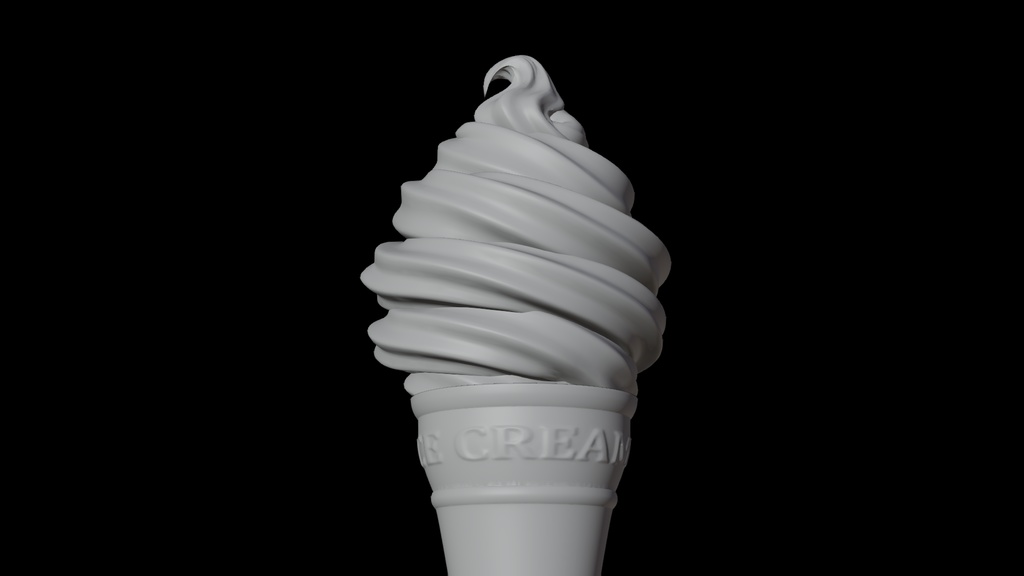 アイスクリーム 3Dモデル