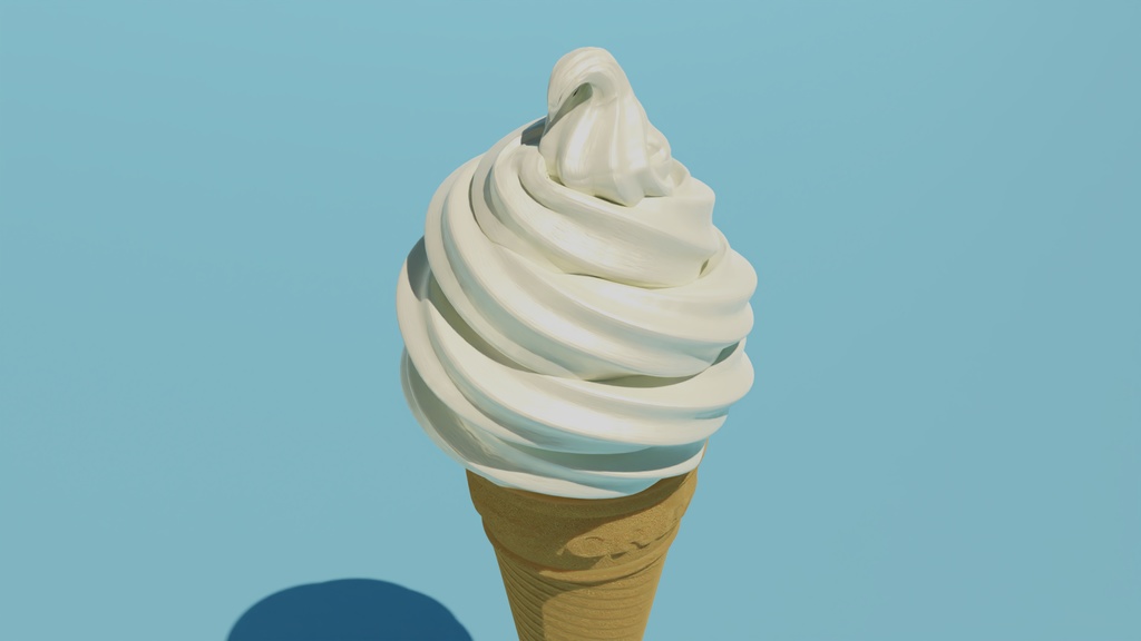 アイスクリーム 3Dモデル