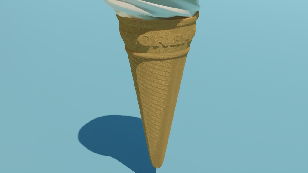 アイスクリーム 3Dモデル
