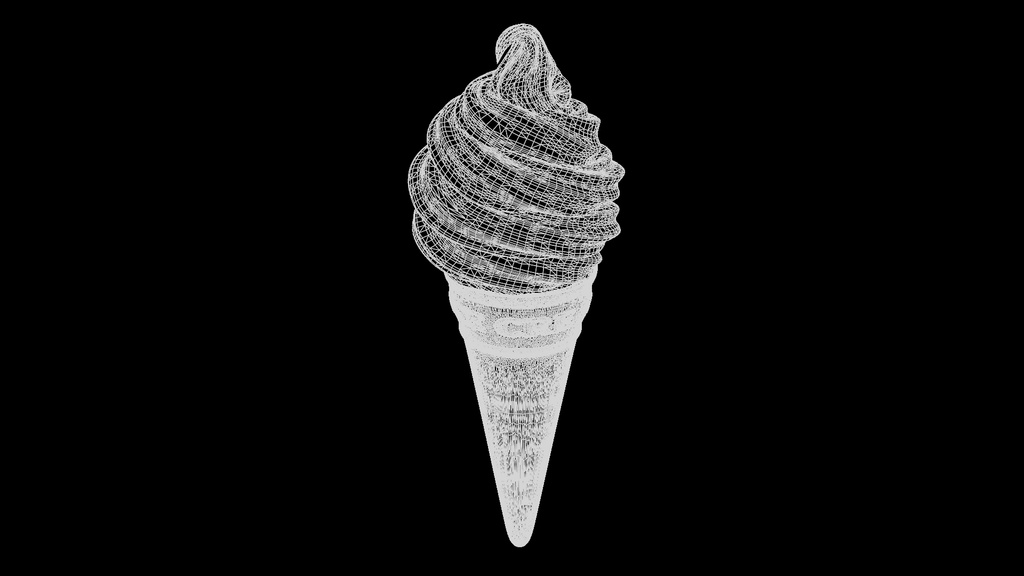 アイスクリーム 3Dモデル