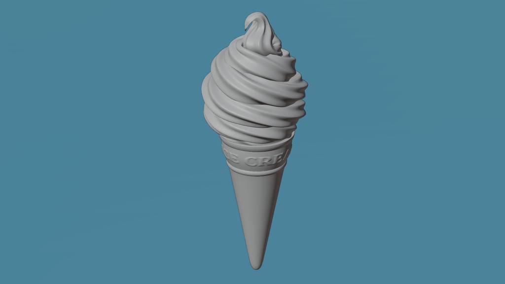 アイスクリーム 3Dモデル