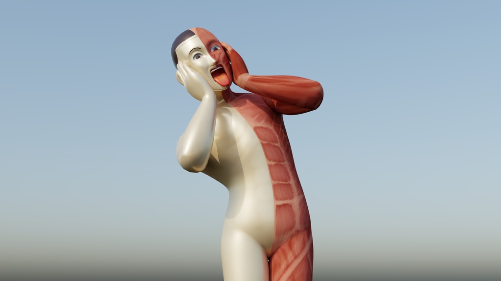 人体模型 オリジナルVRCモデル