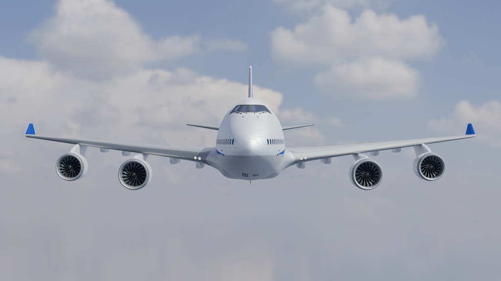 旅客機 3Dモデル