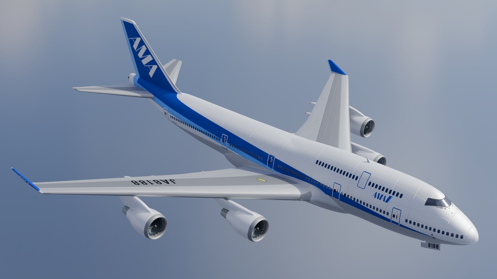 旅客機 3Dモデル