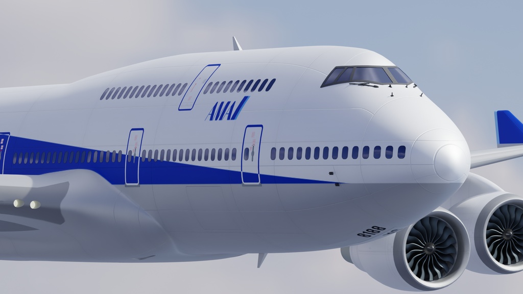 旅客機 3Dモデル