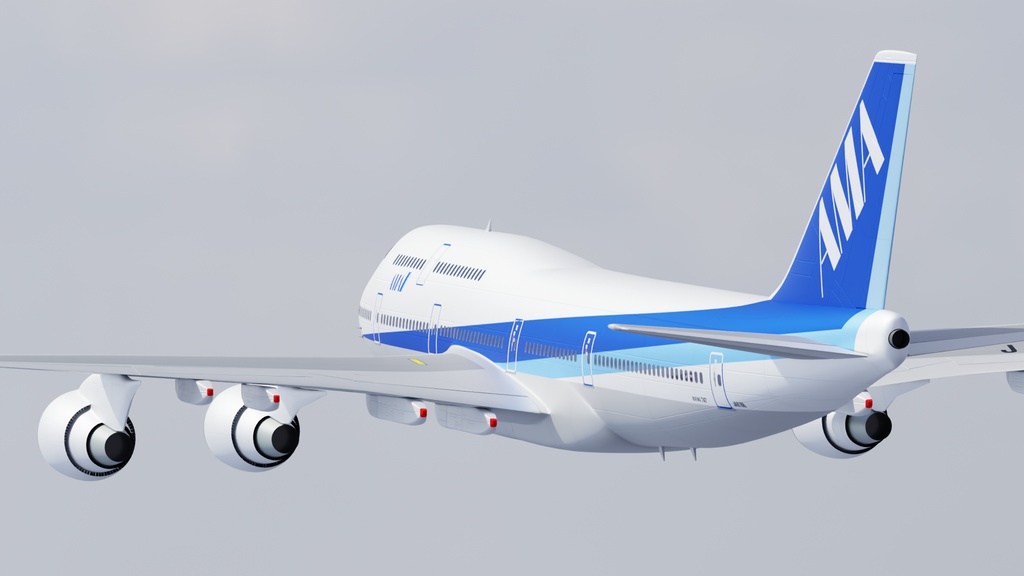 旅客機 3Dモデル