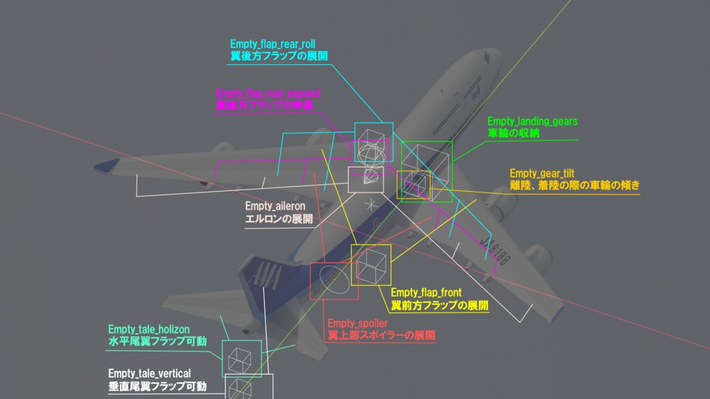旅客機 3Dモデル