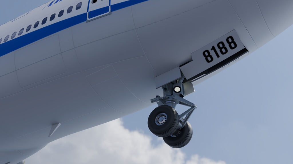 旅客機 3Dモデル