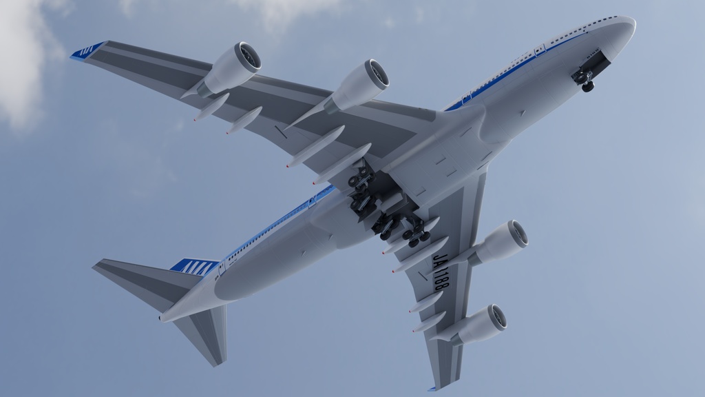 旅客機 3Dモデル