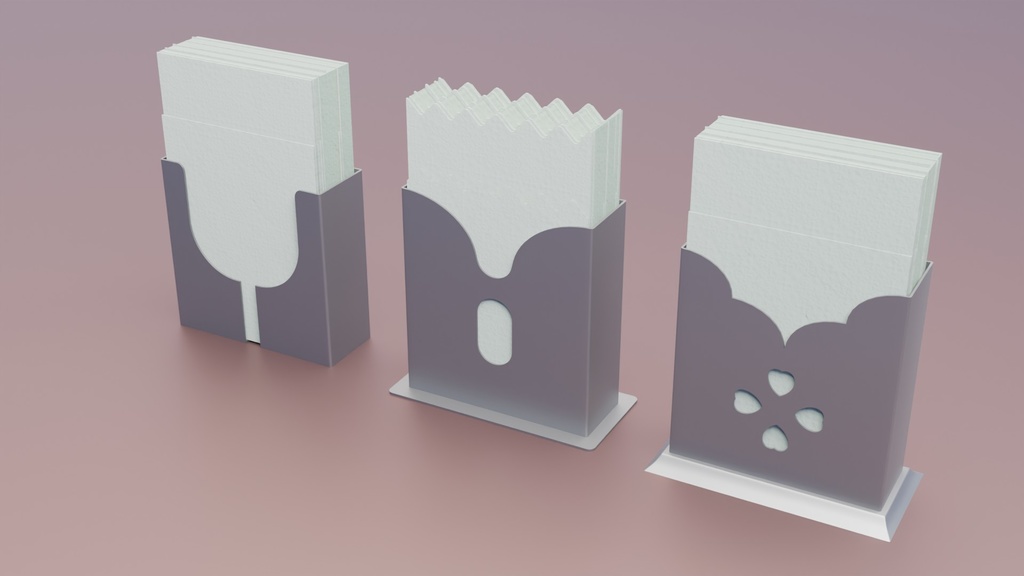 ナプキンスタンド 3Dモデル