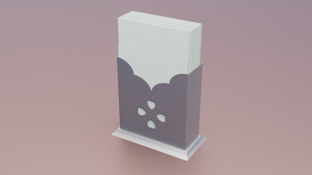ナプキンスタンド 3Dモデル