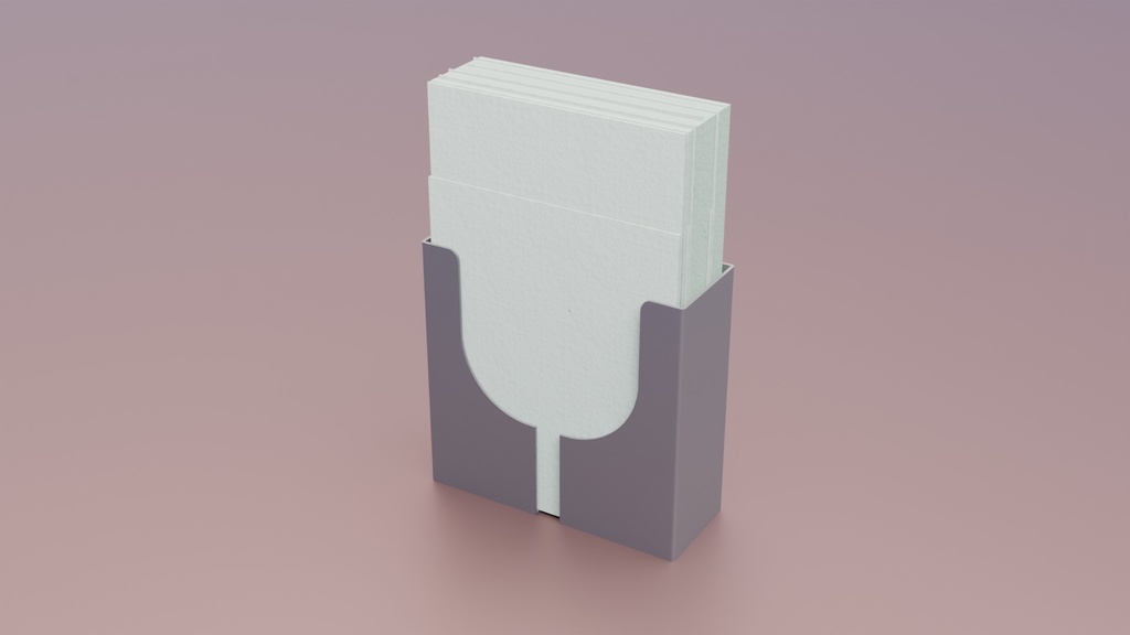 ナプキンスタンド 3Dモデル