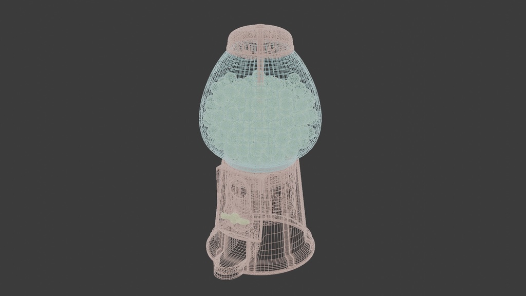 ガムボールマシン 3Dモデル