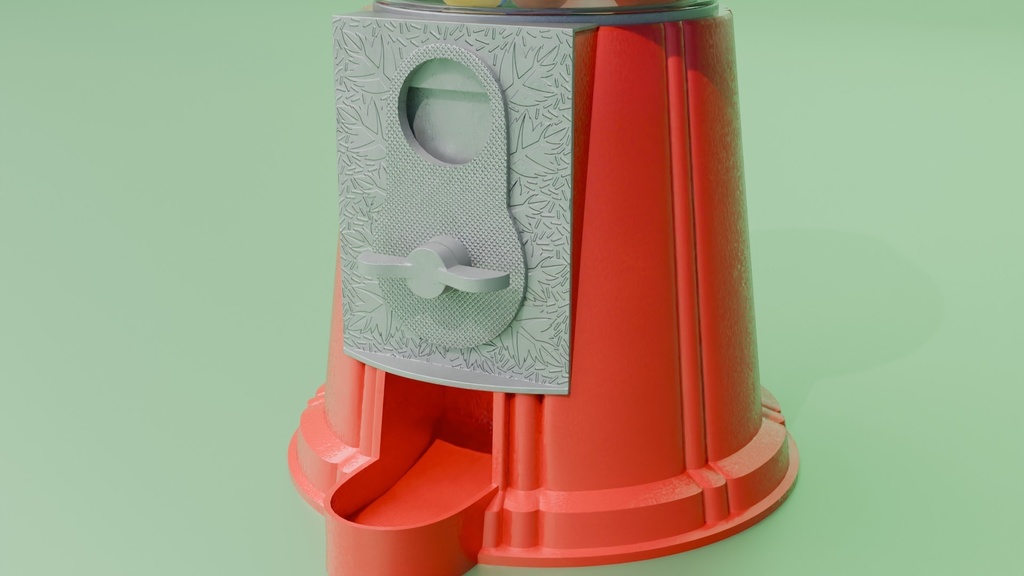 ガムボールマシン 3Dモデル