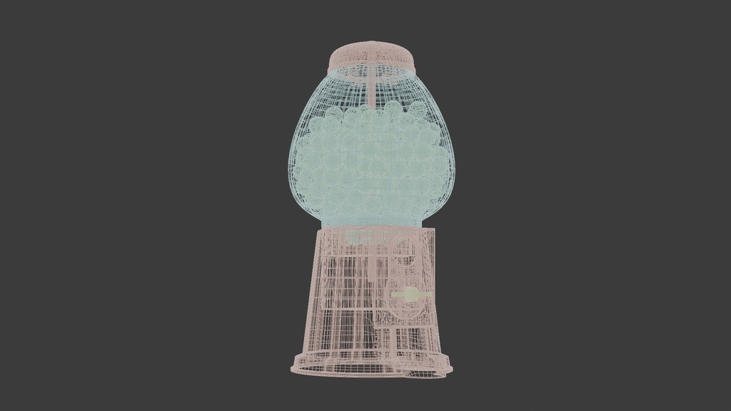 ガムボールマシン 3Dモデル