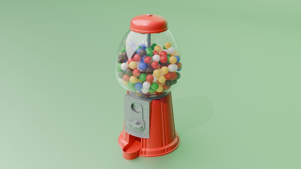 ガムボールマシン 3Dモデル