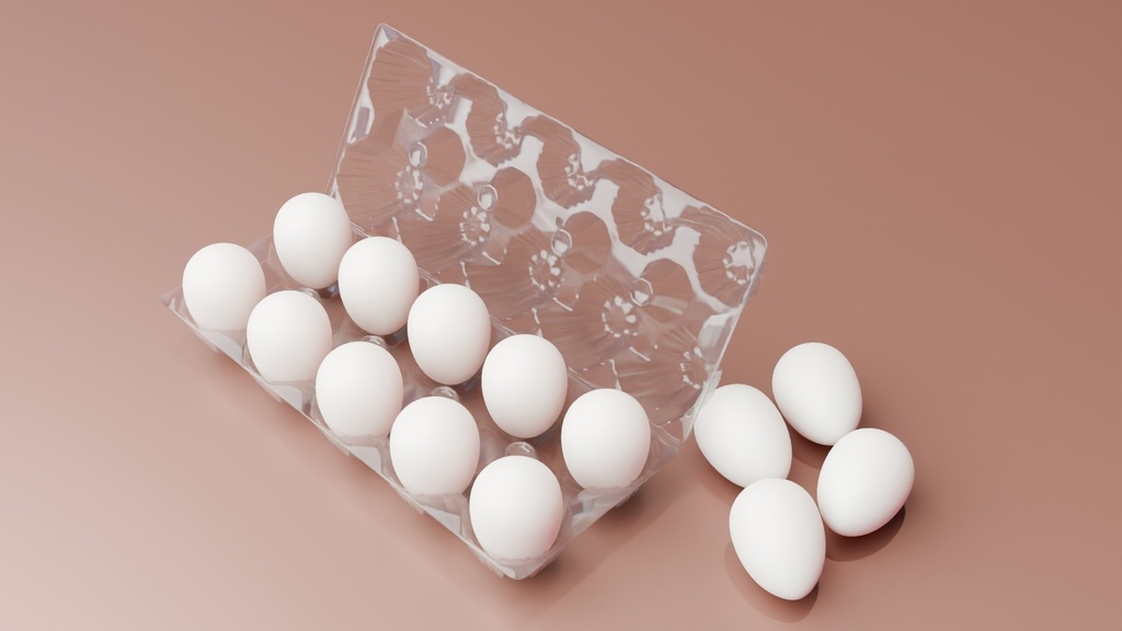 たまごパック 3Dモデル