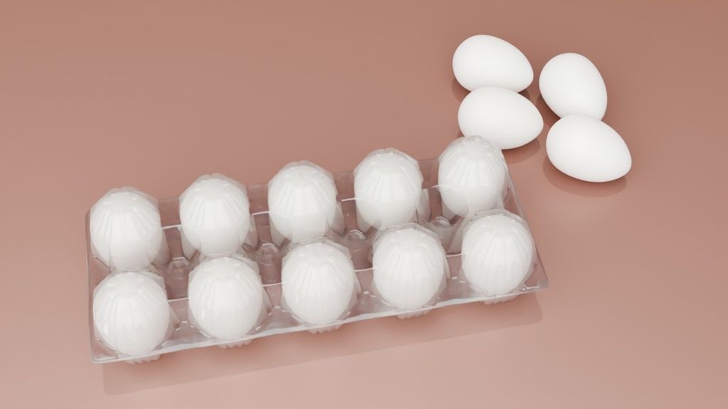 たまごパック 3Dモデル