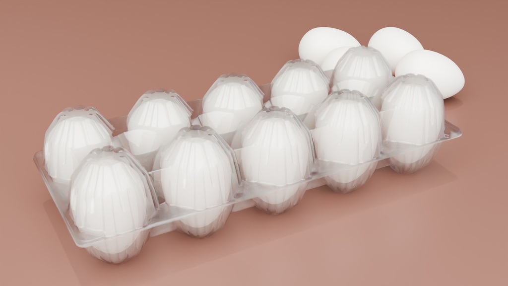 たまごパック 3Dモデル