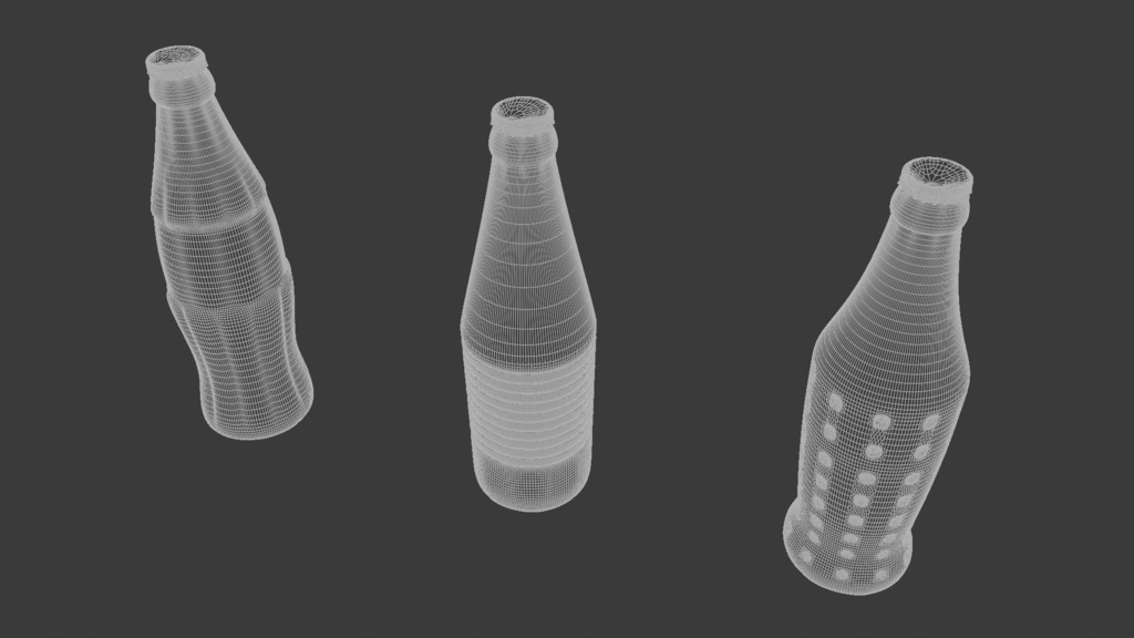 瓶ジュース 3Dモデル