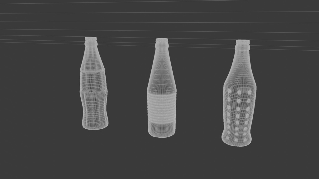 瓶ジュース 3Dモデル