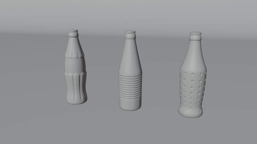 瓶ジュース 3Dモデル