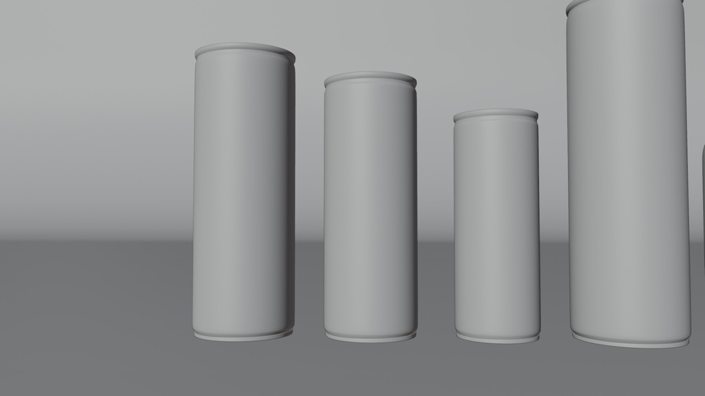 エナジードリンクセット 3Dモデル