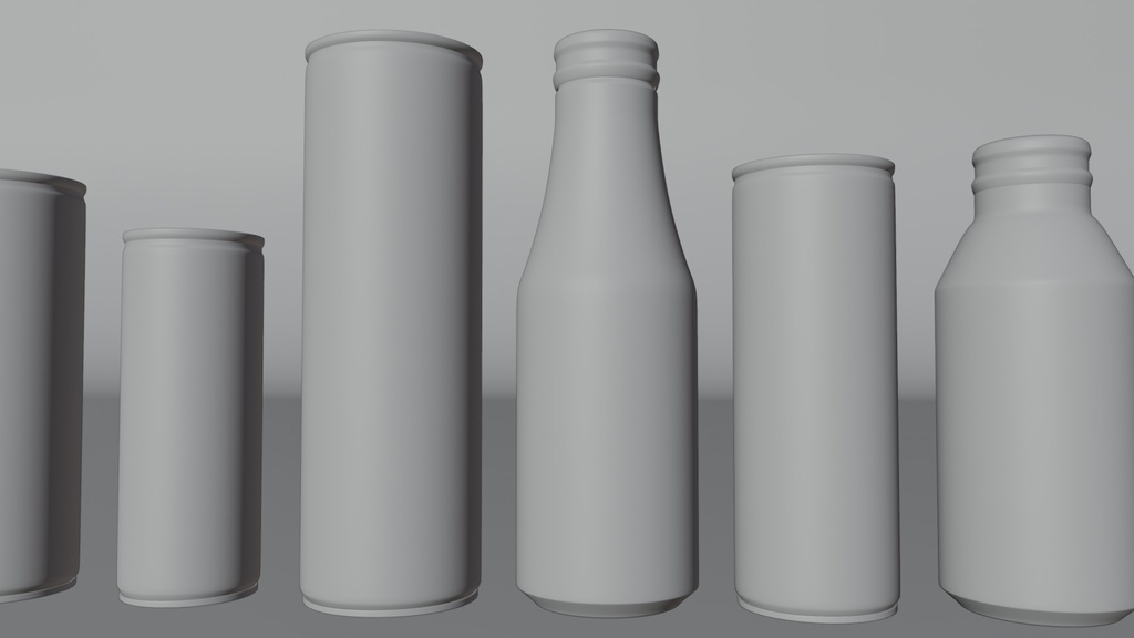 エナジードリンクセット 3Dモデル