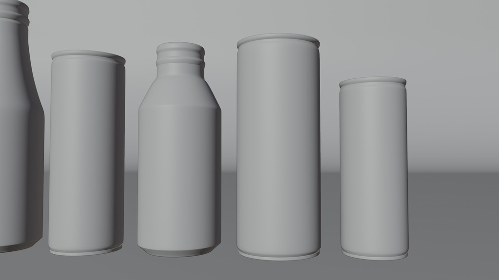 エナジードリンクセット 3Dモデル