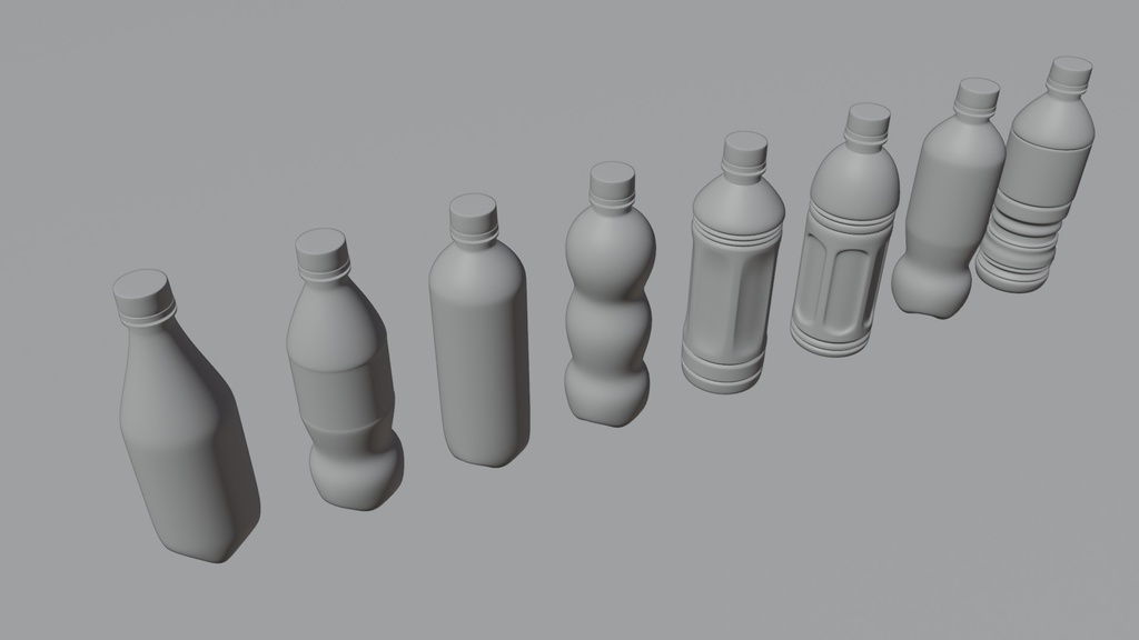 ペットボトル 3Dモデル