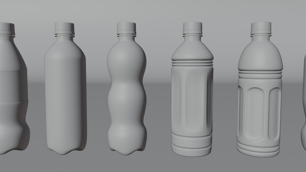 ペットボトル 3Dモデル