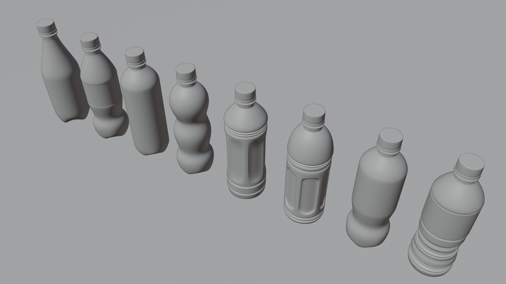 ペットボトル 3Dモデル
