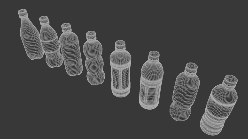 ペットボトル 3Dモデル