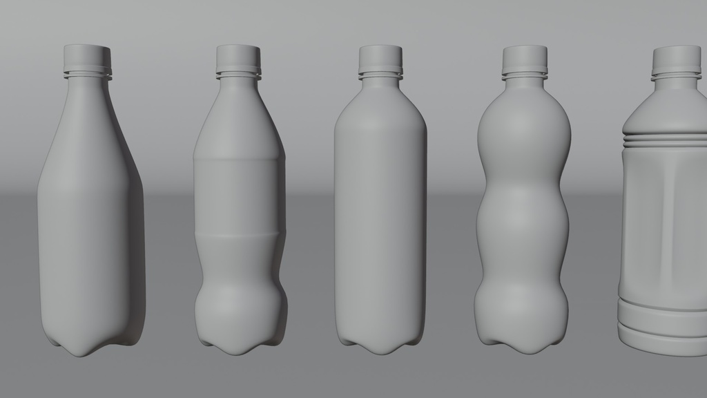ペットボトル 3Dモデル