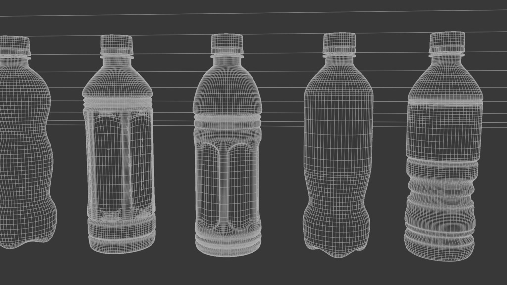 ペットボトル 3Dモデル