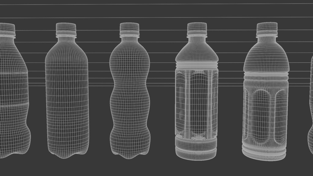 ペットボトル 3Dモデル