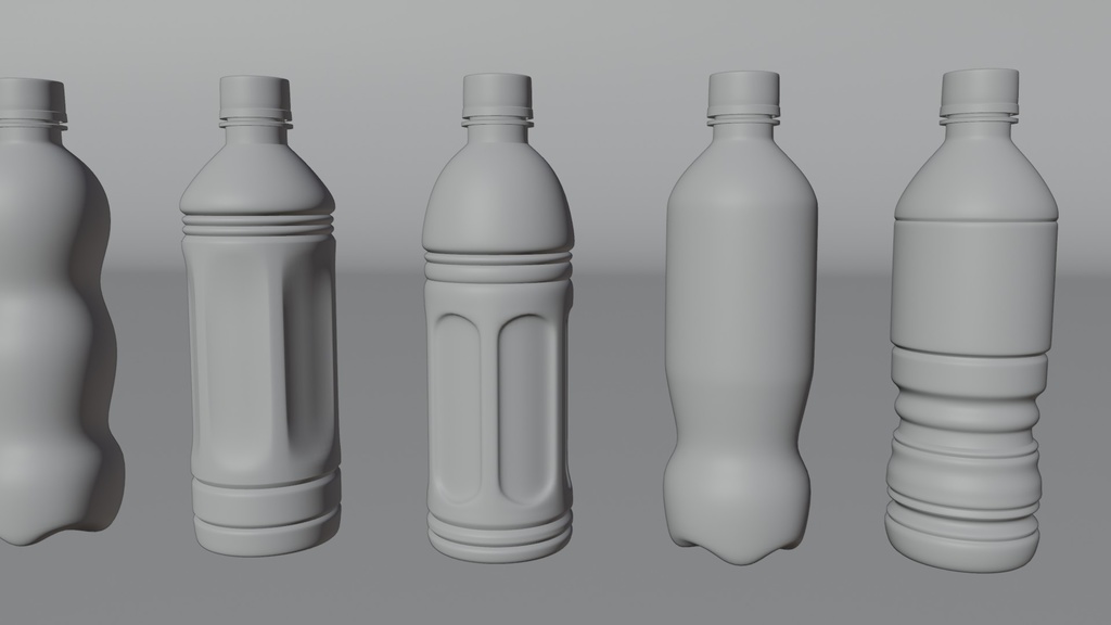 ペットボトル 3Dモデル