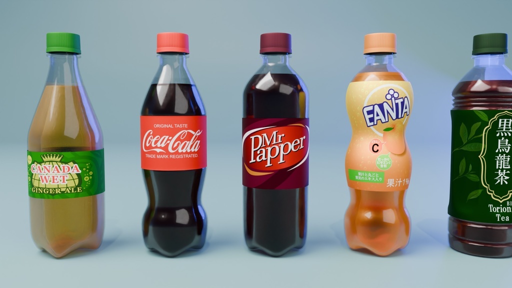 ペットボトル 3Dモデル