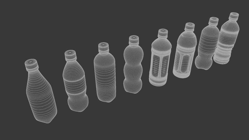 ペットボトル 3Dモデル