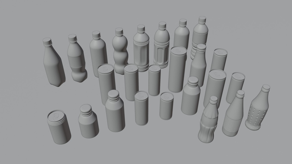 ドリンクセット 3Dモデル