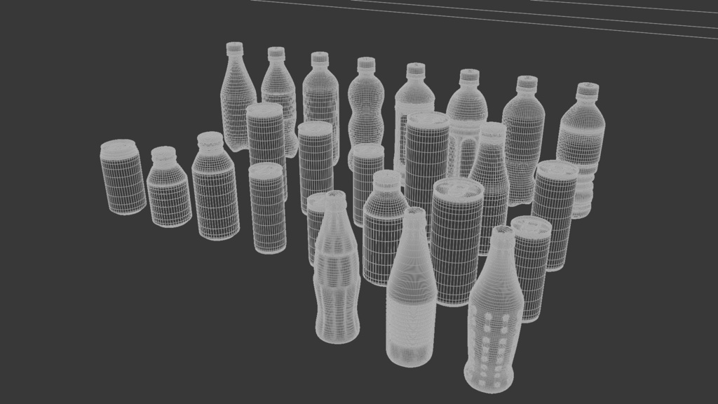 ドリンクセット 3Dモデル