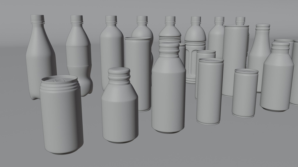ドリンクセット 3Dモデル