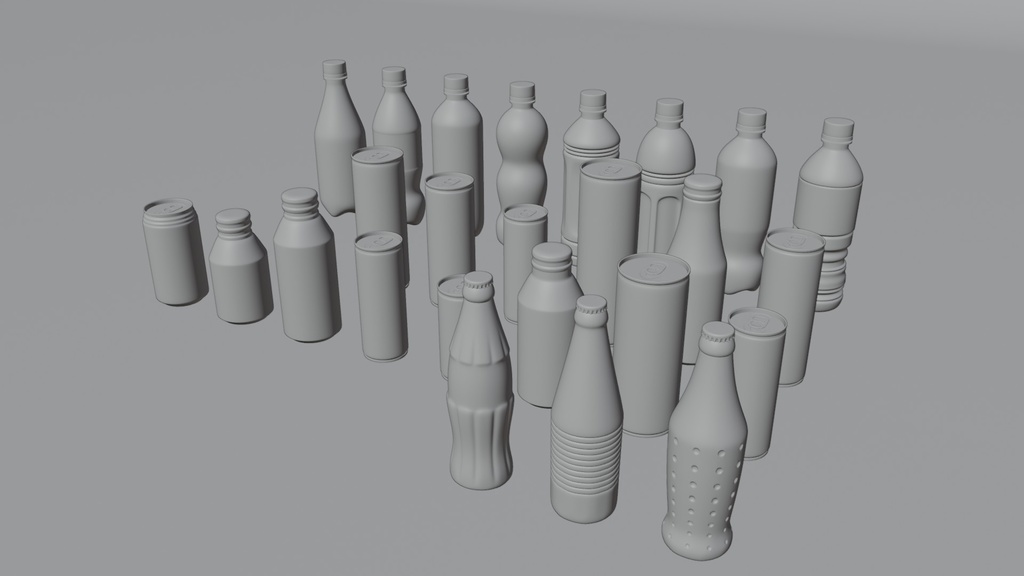 ドリンクセット 3Dモデル