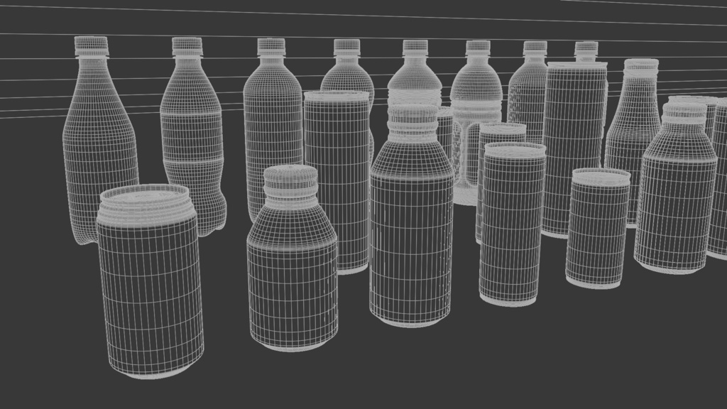 ドリンクセット 3Dモデル