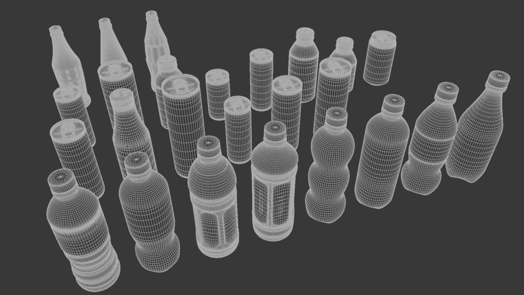 ドリンクセット 3Dモデル