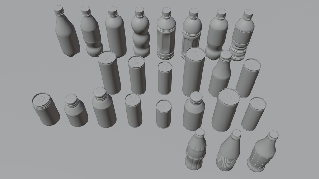 ドリンクセット 3Dモデル