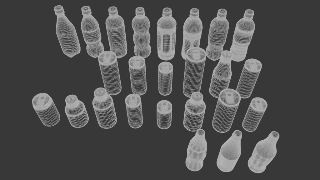 ドリンクセット 3Dモデル