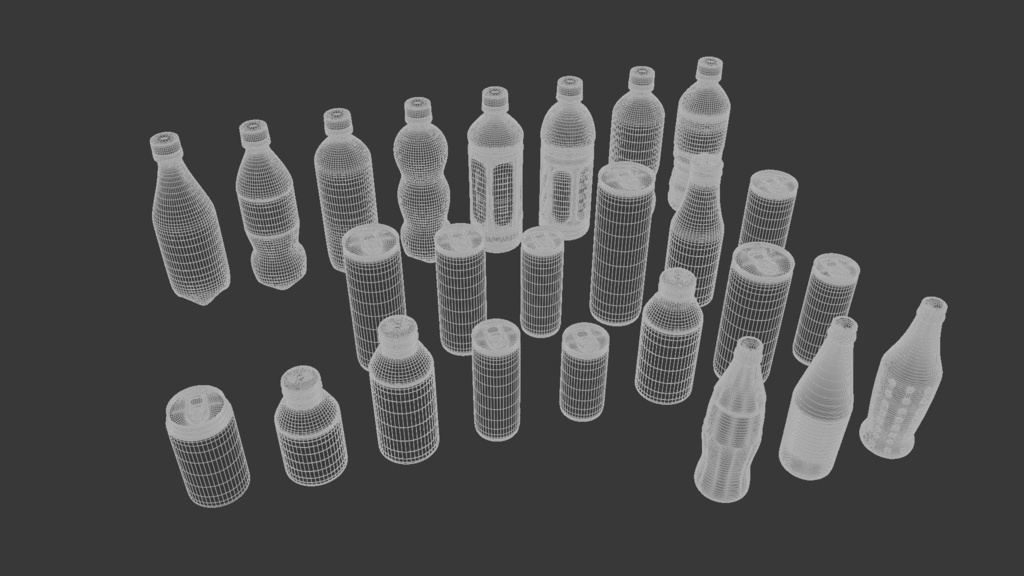 ドリンクセット 3Dモデル