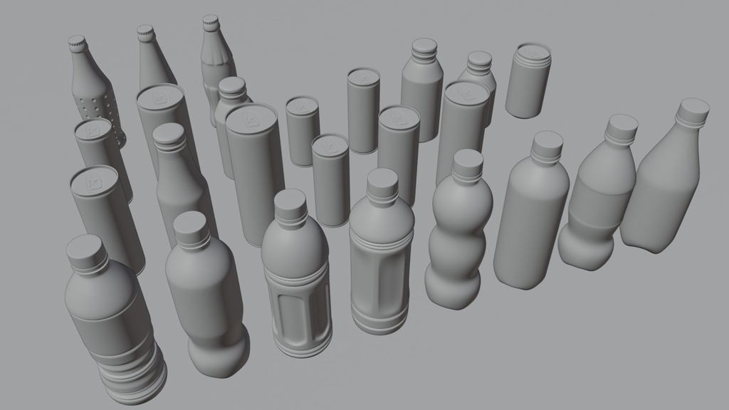 ドリンクセット 3Dモデル